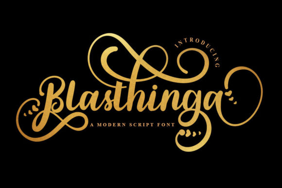 Blasthinga: A Bold Handwritten Font for Web Design