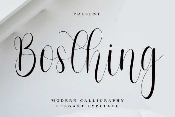 Bosthing: A Premium Script Font for Campaigns