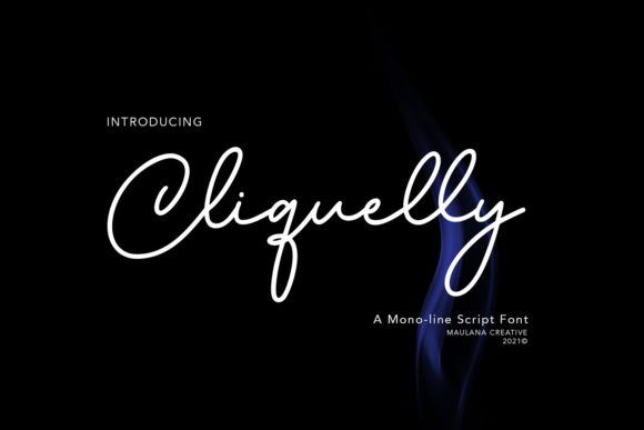 Cliquelly: A Romantic Script Font for Campaigns