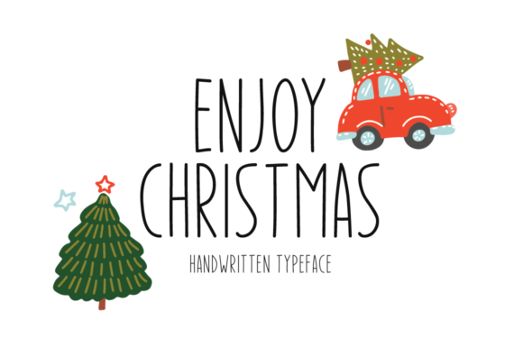 Enjoy Christmas: A Handwritten Font for Your Brand