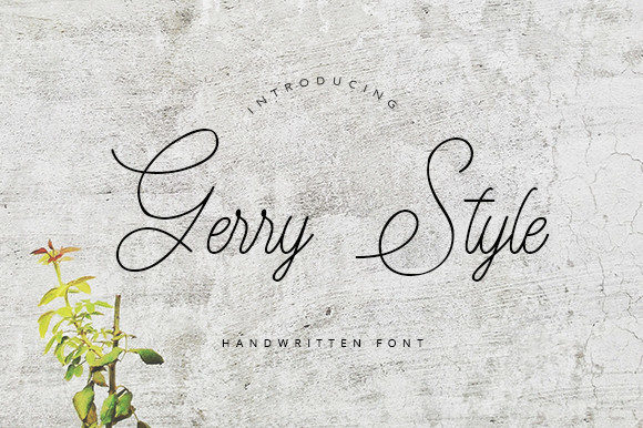 Gerry Style: A Charming Script Font for Editorial Design