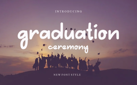 Graduation Ceremony: A Handwritten Font for Marketers