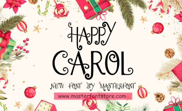 Happy Carol: A Whimsical Script Font for Small Business