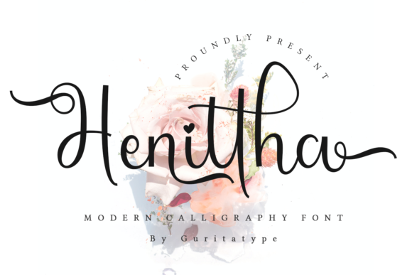 Henittha: A Romantic Script Typeface for Editorial Design