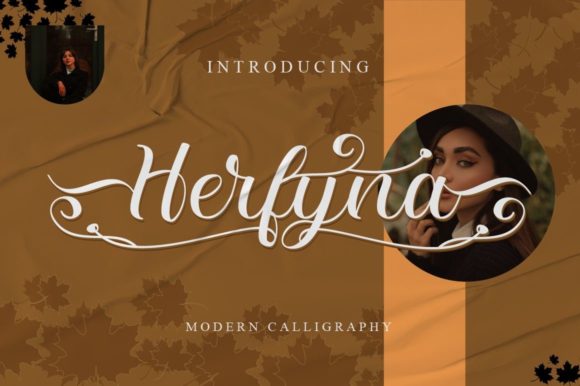 Herfyna: A Refined Script Font for Editorial Design