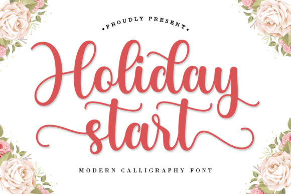 Holiday Start: A Festive Script Typeface for Editors