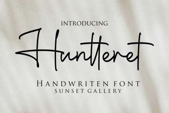 Huntteret: A Premium Script Font for Elegant Web Design