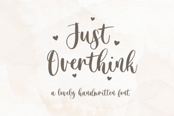 Just Overthink: A Handwritten Font for Web Design