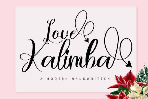 Kalimba Love: A Stylish Script Font for Editorial Design