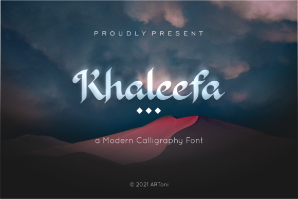 Khaleefa: A Bold Script Font for Timeless Branding