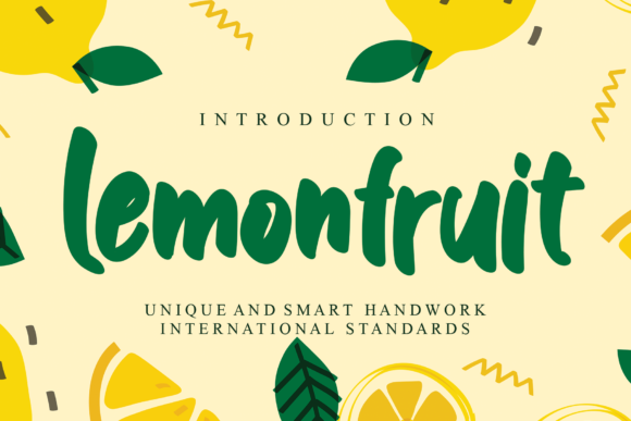 Lemonfruit: A Friendly Handwritten Font for Crafters