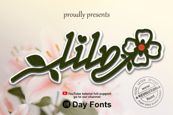 Lily: A Dainty Script Font for Crafters