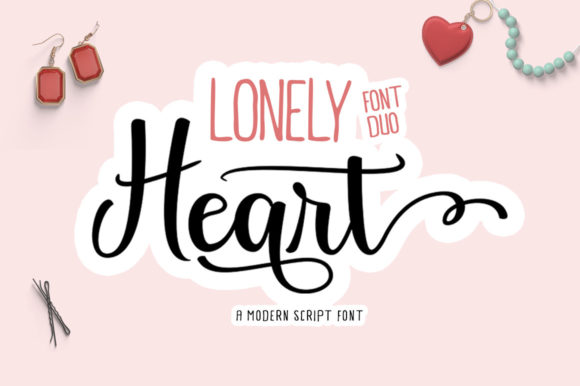 Lonely Heart: A Premium Duo Font for Web Design