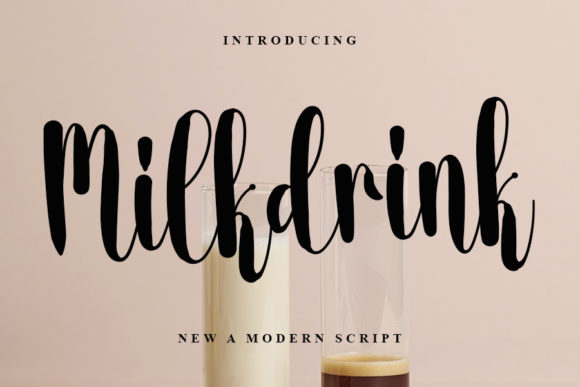 Milkdrink: A Relaxed Handwritten Font for Web Design