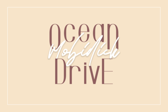 Ocean Drive Mobidick: A Versatile Duo Font for Branding