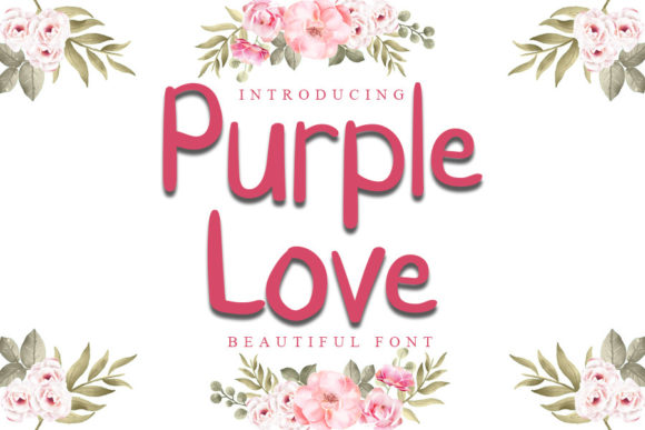 Purple Love: A Handwritten Font for Your Brand