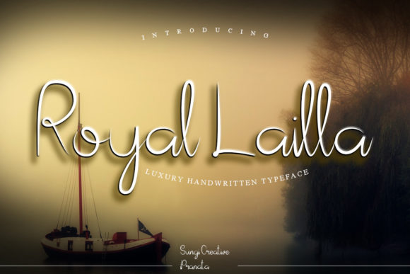 Royal Lailla: A Flowing Script Font for Makers