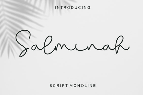 Salminah: A Polished Script Font for Small Business Branding