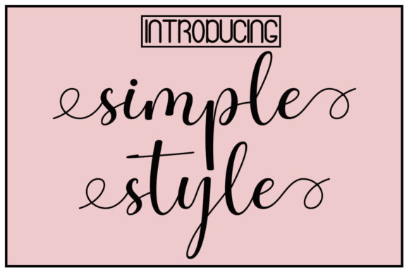 Simple Style: A Romantic Handwritten Font Review