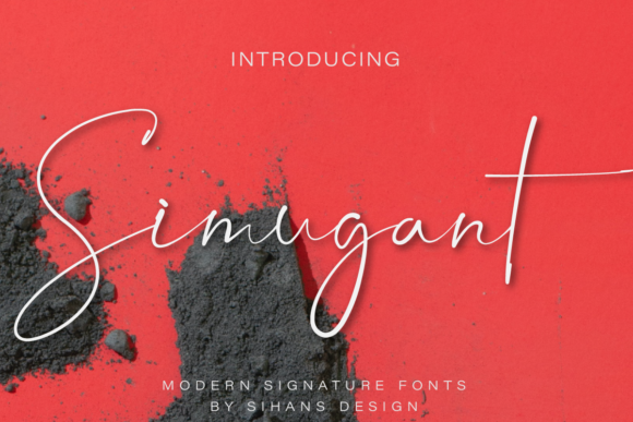 Simugant: A Luxurious Handwritten Font for Editorial Design