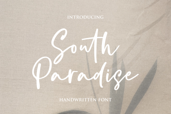 South Paradise: A Modern Handwritten Font for Web Design