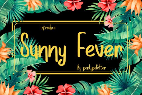 Sunny Fever: A Friendly Handwritten Font for Crafters